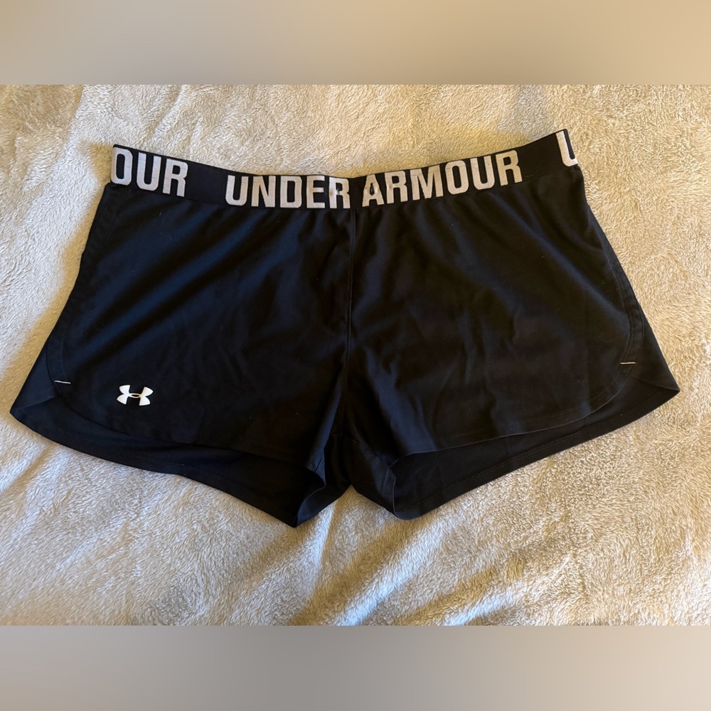 Under Armour Black Heatgear Loose Shorts